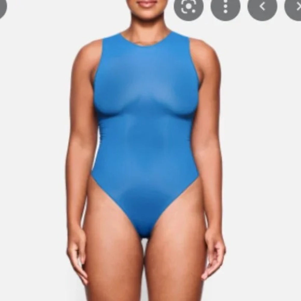 SKIMS Jelly Sheer Crew Neck Bodysuit